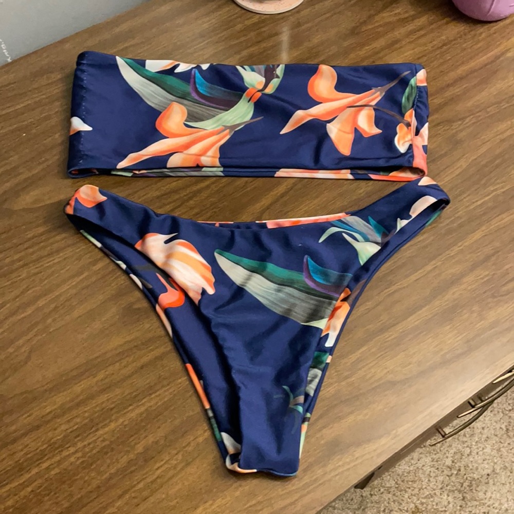 Blue bikini